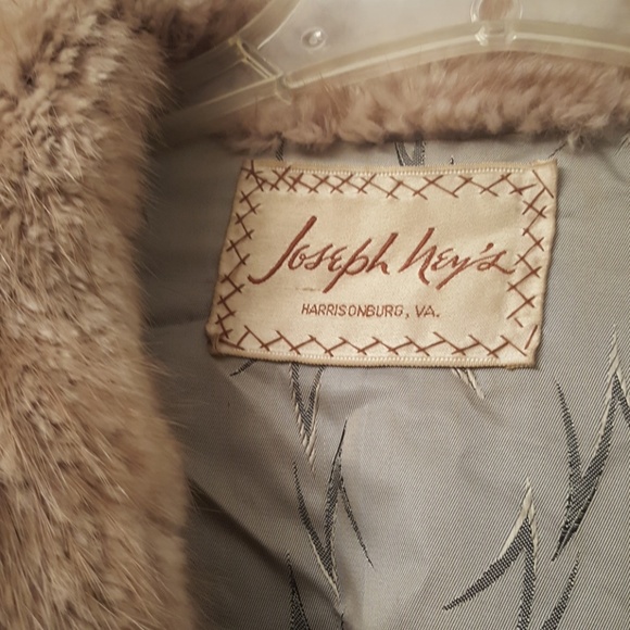 Genuine Muskrat Long Fur Coat Large Tan Women's - Picture 2 of 7
